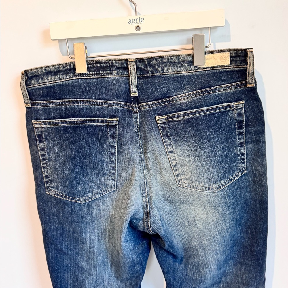AG The Isabelle High Rise Straight Crop Jeans AG41310 BW 19023 Distressed Sz 31R - Picture 9 of 10